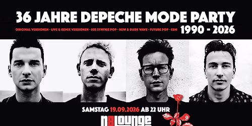 36 Jahre Depeche Mode Party