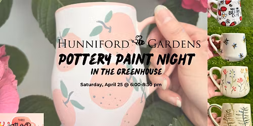 Pottery Paint Night in the Greenhouse