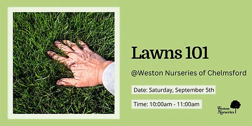 Lawns 101 at Weston Nurseries of Chelmsford *Free Event*