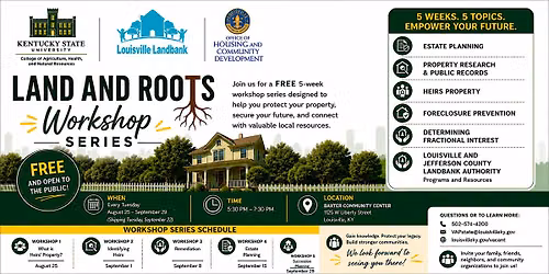 Land and Roots Workshop Series