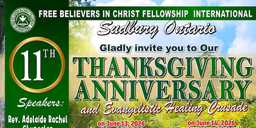 11th Thanksgiving Anniversary
