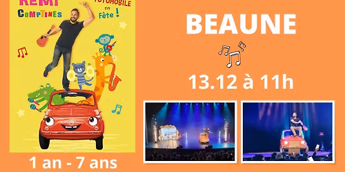 spectacle musical jeune public, avec R\u00e9mi - Totomobile en F\u00eate