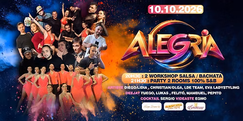 Alegria 10.10 SB 100% 2 BIG ROOMS @ Albert Hall