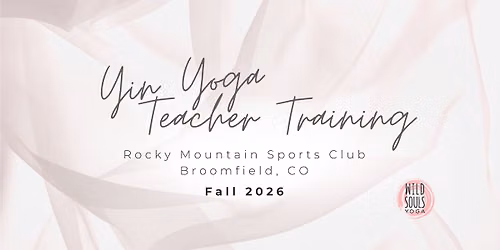Yin Yoga Teacher Training - in Person