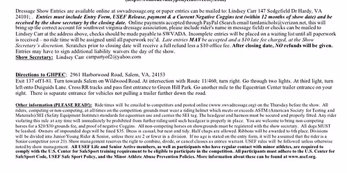 Dressage Show and Pony Club Dressage Rally