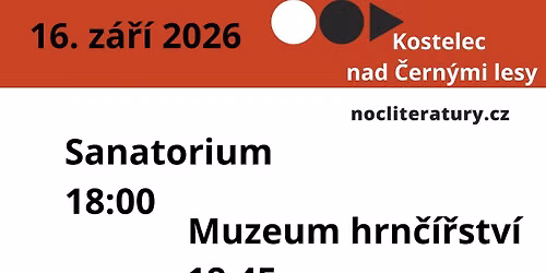 Noc literatury v Kostelci nad \u010cern\u00fdmi lesy