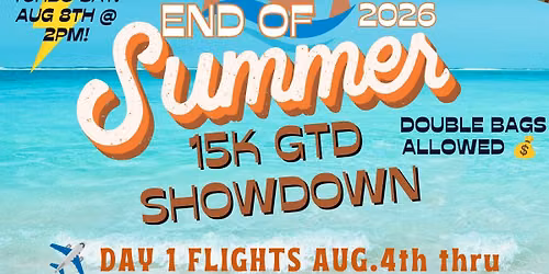 \u2606SUN CITY'S END OF SUMMER 15K GTD \u26f1\ufe0f SHOWDOWN \u2606