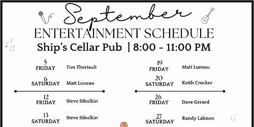 Ship's Cellar Pub - Live Music Saturdays