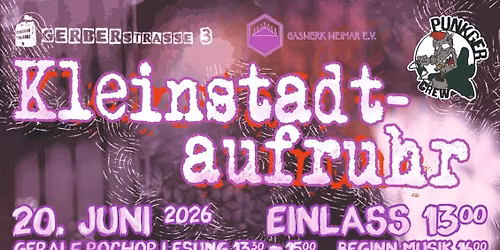 Kleinstadtaufruhr Openair\/ Fahnenflucht\/ The Dead End Kids\/ Hobelx\/ N.T.\u00c4.\/ Trickel 