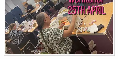 Sew day workshop 1 o\u2019clock till 6 o\u2019clock 