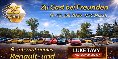 9. RENAULT- und markenoffene Treffen 2026 "Zu Gast bei Freunden"