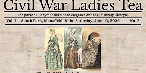 Re-enactors Ladies Tea at Civil War Living History Days