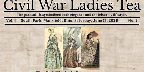 Re-enactors Ladies Tea at Civil War Living History Days