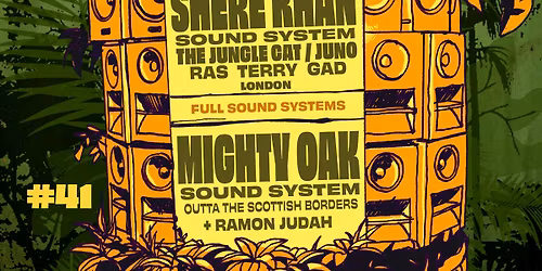 Roots on the Corner #41. Mighty Oak Sound System + Shere Khan Sound System. Archives London.