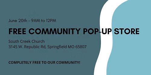 Pop Up Free Store!!!!