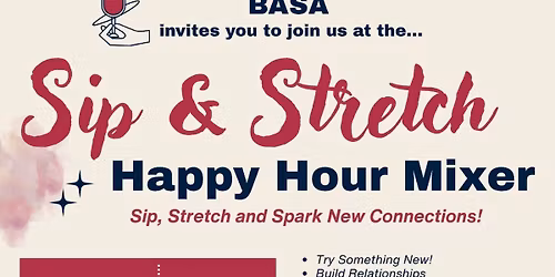 Sip & Stretch Networking Happy Hour 