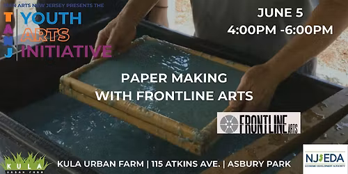 Paper Making & Pulp Printing with FrontLine Arts!