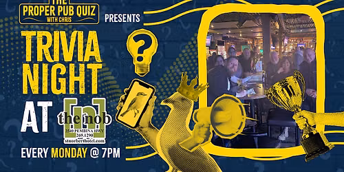 The Proper Pub Quiz at the Nob - St. Norbert Hotel | Trivia Night
