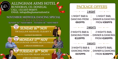 November Midweek Dancing Special