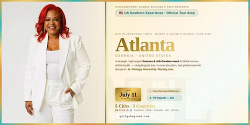 ATLANTA! Win In Uncertain Times \u2014 Money & Growth Tour Global 2026