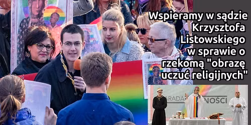 Krzysiu znowu przed s\u0105dem! Rzekoma obraza tzw. "uczu\u0107 religijnych". Nigdy nie b\u0119dziesz szed\u0142 sam!