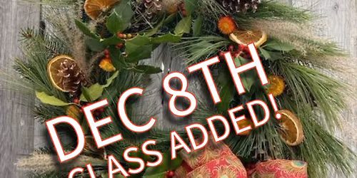 December 8th Class Added! Holiday Wreath Workshop @ Big Rail Brewing
