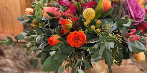 SOLD OUT: Sip & Stem: Thanksgiving Floral Centerpiece Workshop