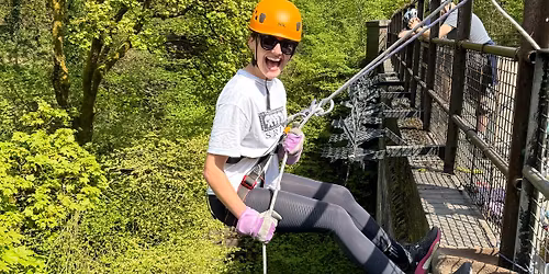Abseiling at Millers Dale Viaduct