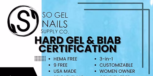 SO Gel HEMA FREE Nail Certifications Course 