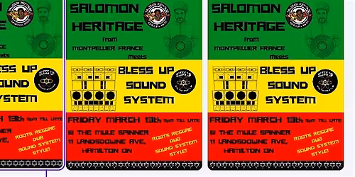 SALOMON HERITAGE meets BLESS UP Sound System
