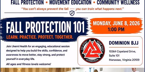 Fall Protection 101 @ Dominion BJJ