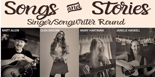 SONGS AND STORIES - Singer\/Songwriter Round