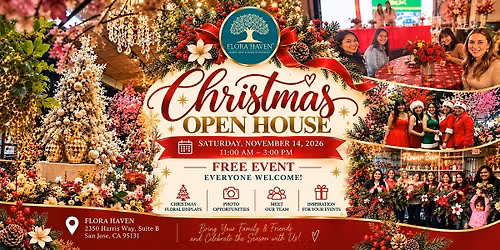 Flora Haven Christmas Open House 2026 | FREE Holiday Experience \u2728