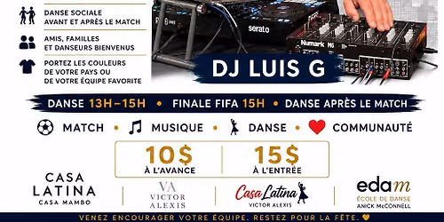 LA FINALE FIFA ET LES RYTHMES DU MONDE DANSE SALSA AU NASH