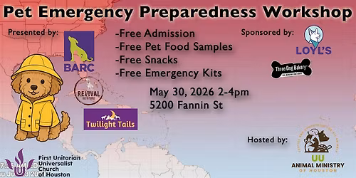 3rd Annual Pet Emergency Preparedness Workshop