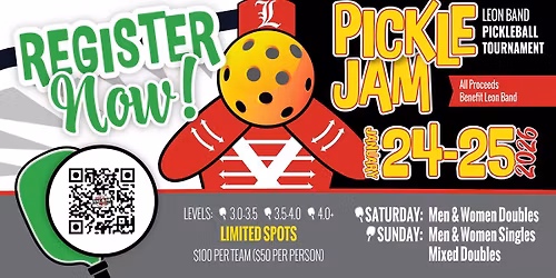 Leon Band Pickle Jam Pickleball Tournament