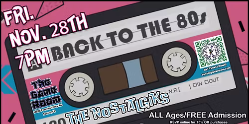 GAMES AND GROOVES: Back to the 80\u2019s w\/The Nostalgiks