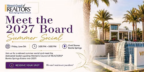 WCR Summer Social: Meet the 2027 Board