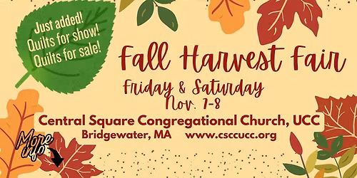 Fall Harvest Fair! Nov. 7 & 8