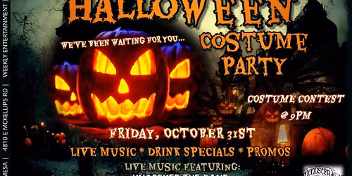 Monastery's Annual Halloween Party & Costume Contest w\/Uncorked, Oct. 31st @ 7pm