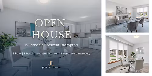OPEN HOUSE: 13 Ferndale Crescent, Brampton
