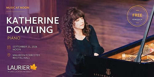 Music at Noon:  Katherine Dowling, piano