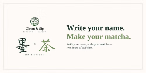 Ink & Matcha: Write Your Name in Kanji + Whisk Your Matcha Latte