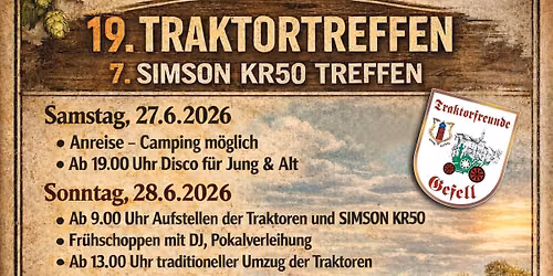 Traktortreffen Gefell 2026