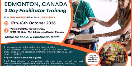 Edmonton, Alberta: Rhythm2Recovery Facilitator Training