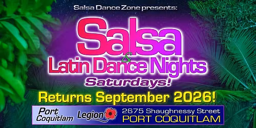 Salsa Nights Saturdays Returns - PoCo Legion \u2605 Sat Sep 5