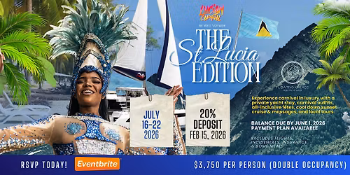 Luxury Yacht, Marina & Parade Experience for 2026 St. Lucia Carnival