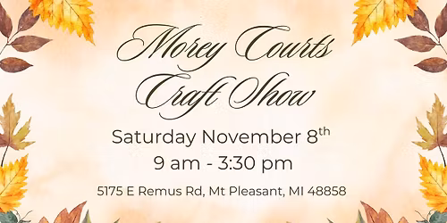 \ud83c\udf84 Holiday Craft Show at Morey Courts \u2013 Shop Local & Festive Fun! \ud83c\udf81