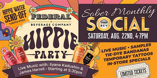 Sober Monthly Social: Hippie Party
