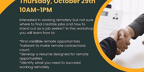 NCWorks LIVE WEBCAST Career Workshop @ ACNC: Working Remotely- FREE